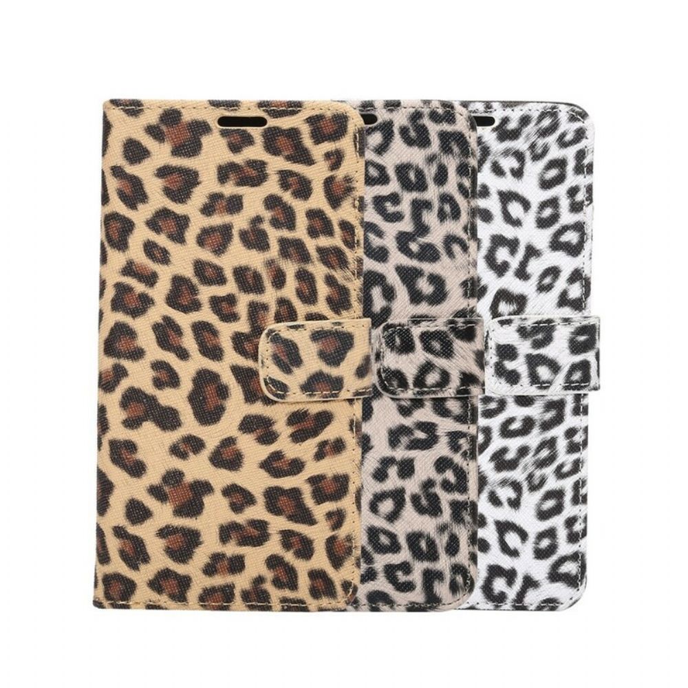 Flip Case Für iPhone SE 3 / SE 2 / 8 / 7 Leopard