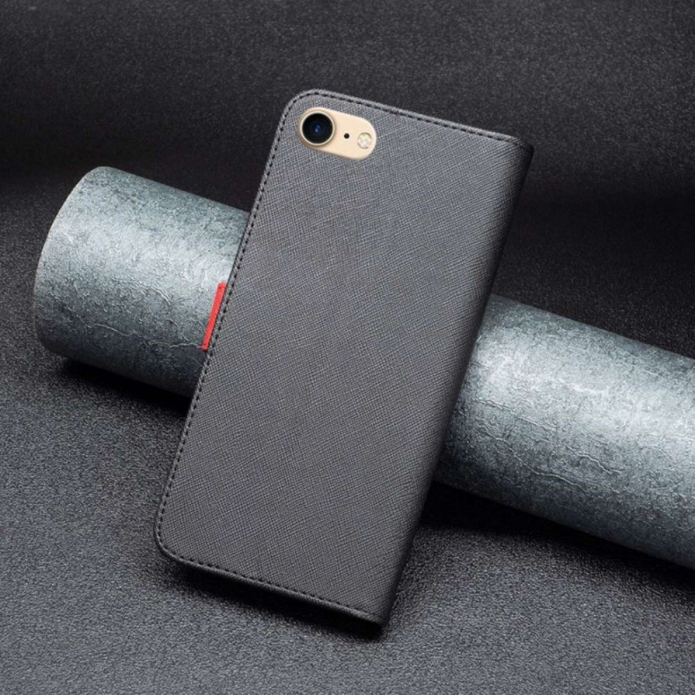 Flip Case Für iPhone SE 3 / SE 2 / 8 / 7 Zweifarbig Binfen Farbe