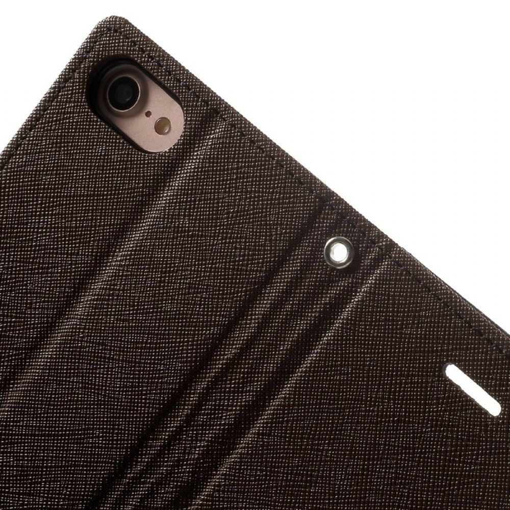 Flip Case Für iPhone SE 3 / SE 2 / 8 / 7 Zweifarbiger Merkur