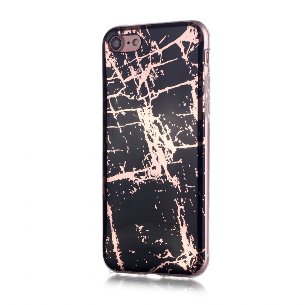 Handyhülle Für iPhone SE 3 / SE 2 / 8 / 7 Farbige Geometrie-marmor