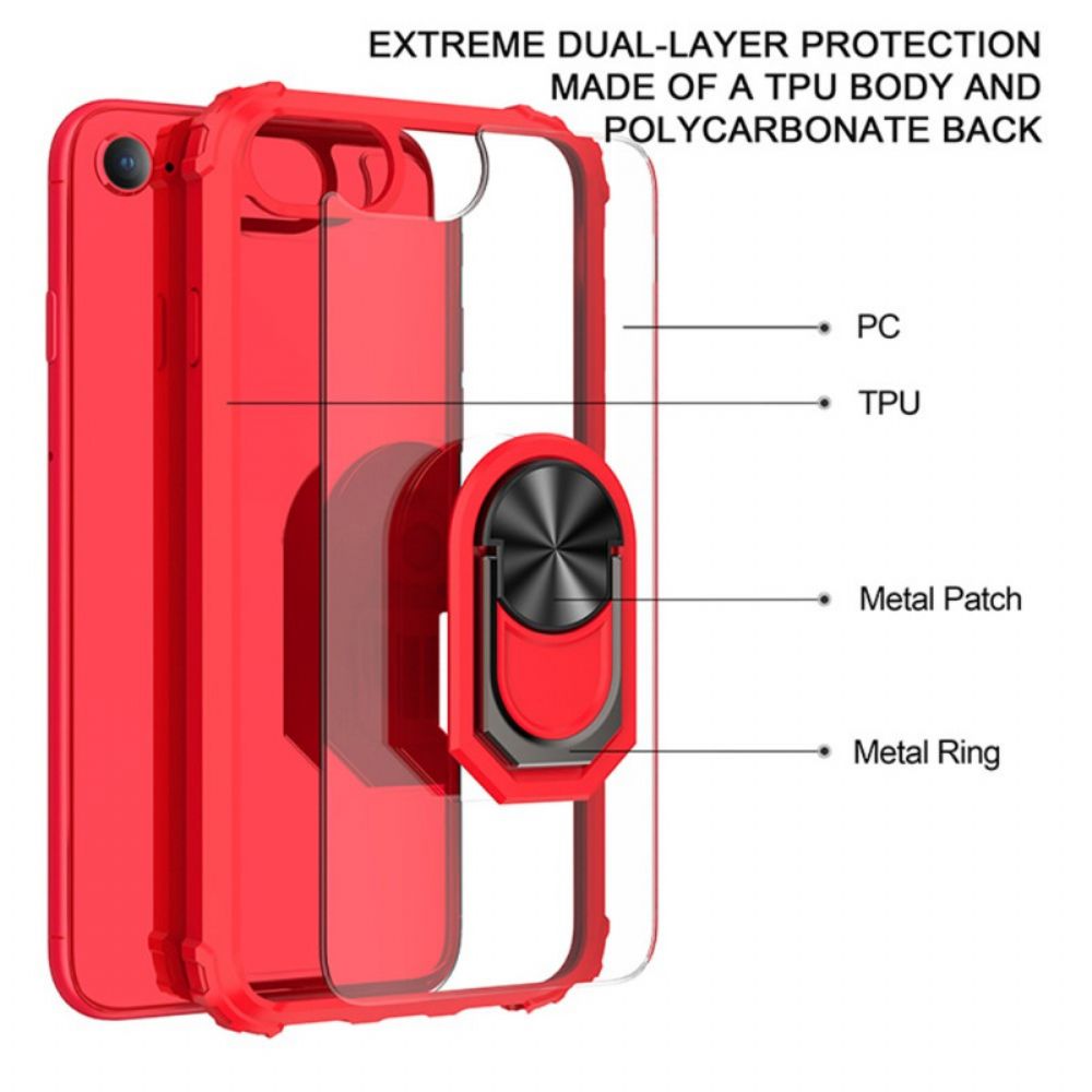 Handyhülle Für iPhone SE 3 / SE 2 / 8 / 7 Ring-stützfarbe