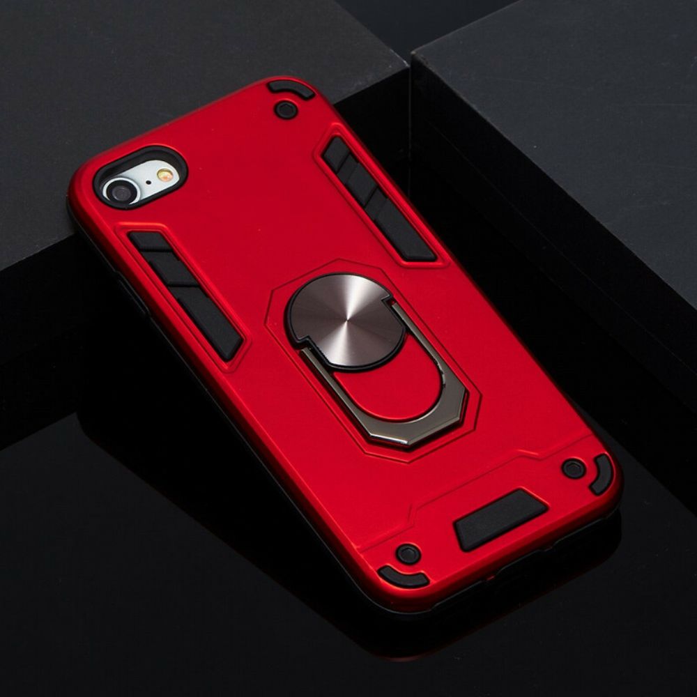 Hülle Für iPhone SE 3 / SE 2 / 8 / 7 Abnehmbarer Stützring Metallic