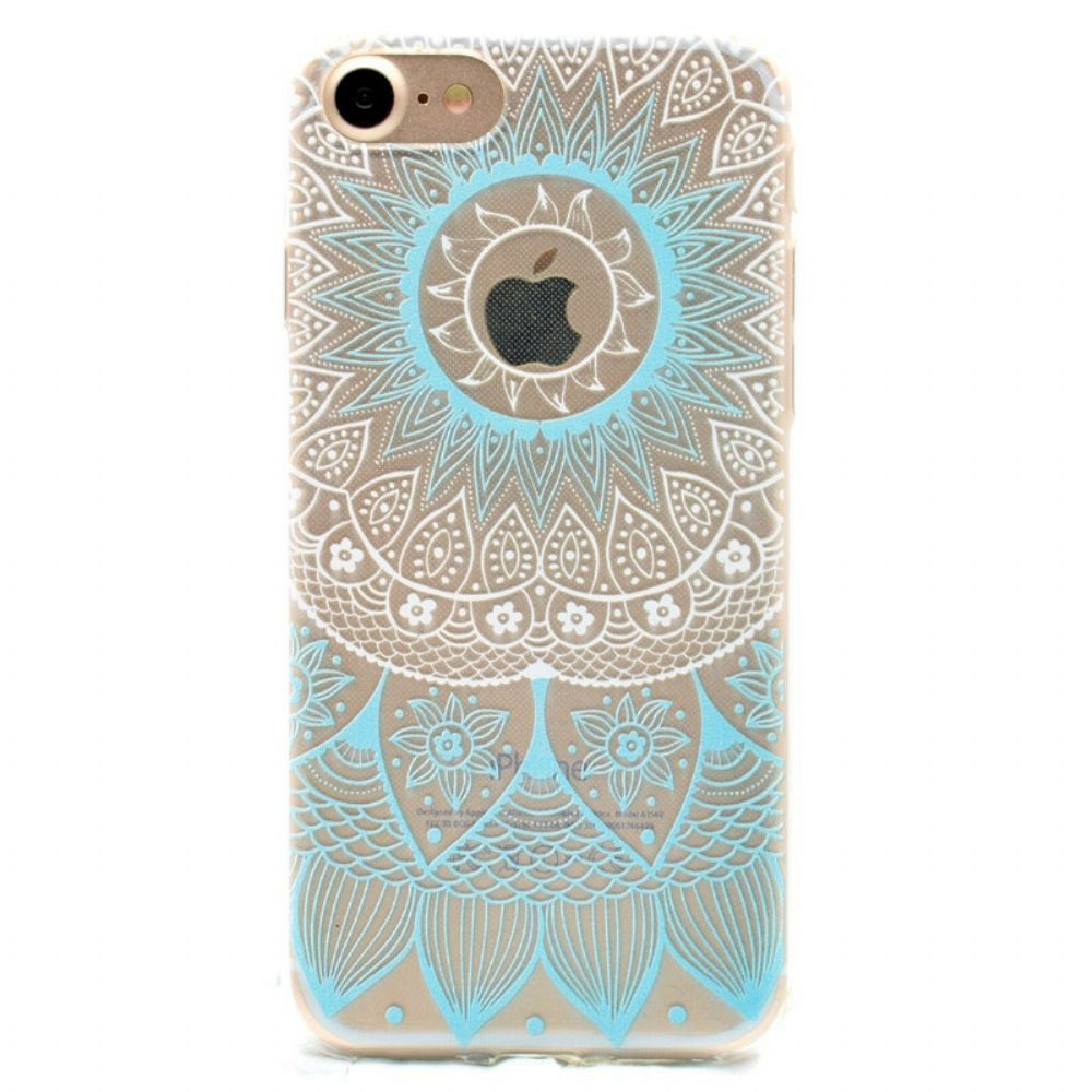 Hülle Für iPhone SE 3 / SE 2 / 8 / 7 Transparent Farbiges Mandala