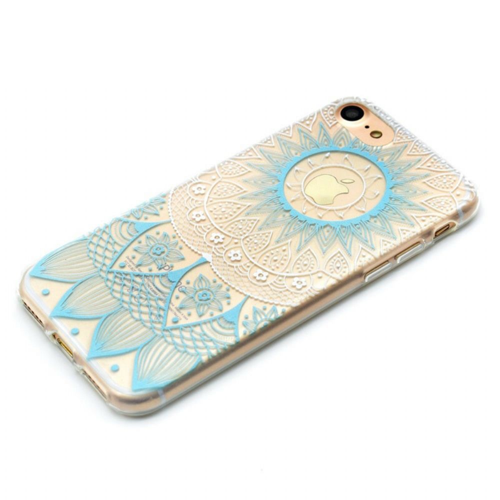 Hülle Für iPhone SE 3 / SE 2 / 8 / 7 Transparent Farbiges Mandala