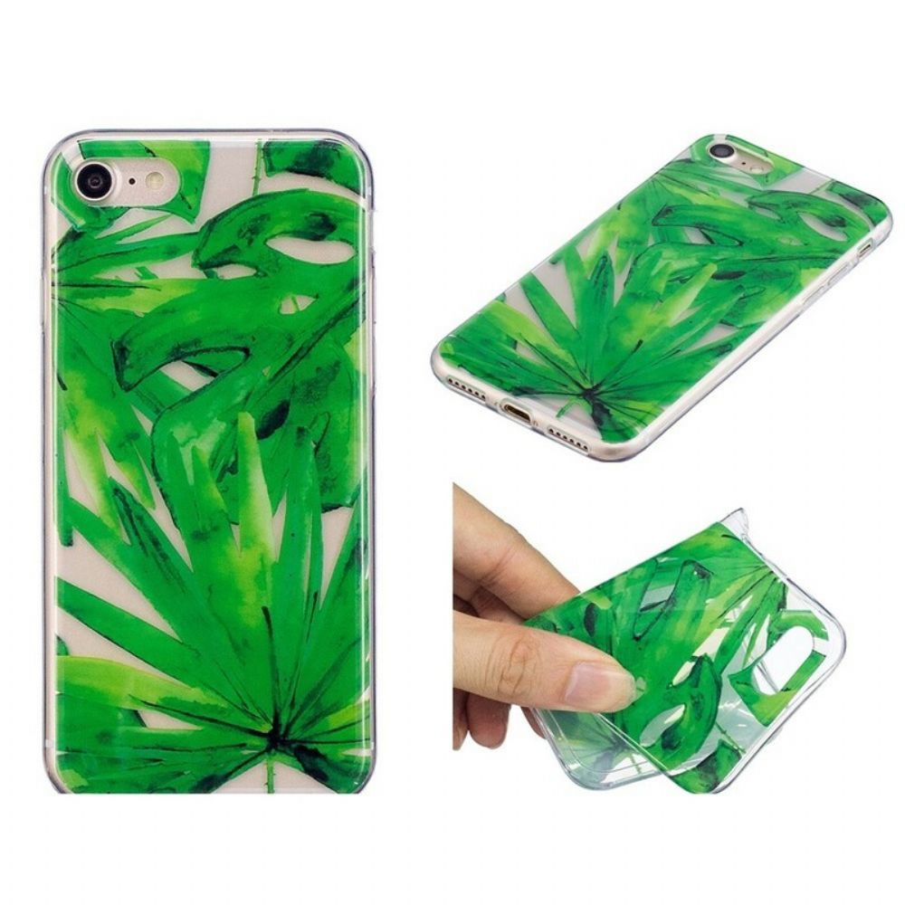 Hülle Für iPhone SE 3 / SE 2 / 8 / 7 Transparente Blätter
