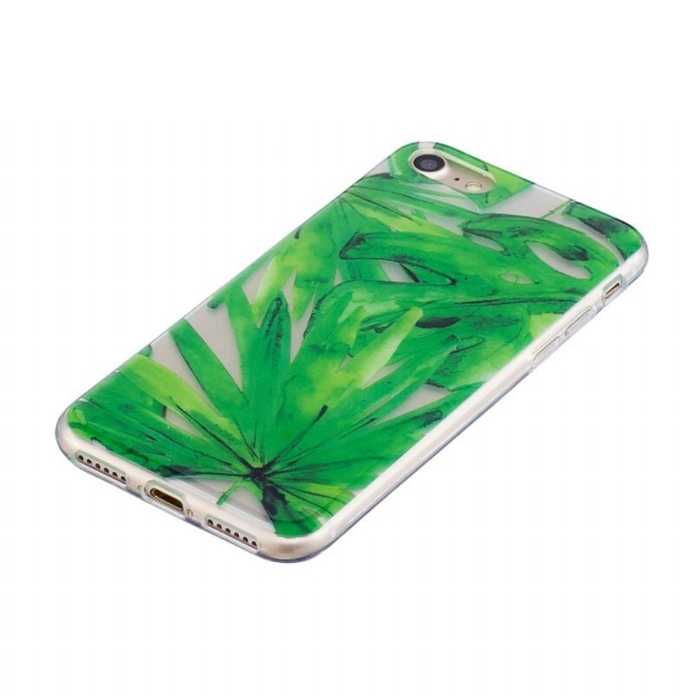 Hülle Für iPhone SE 3 / SE 2 / 8 / 7 Transparente Blätter