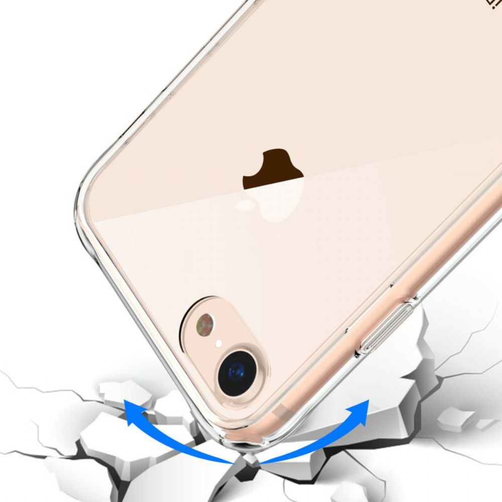Hülle Für iPhone SE 3 / SE 2 / 8 / 7 Transparentes Leeu-glas Und Acryl