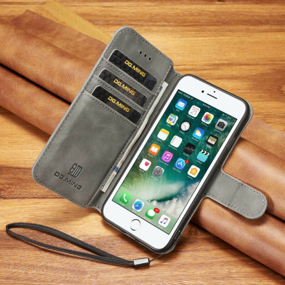 Lederhüllen Für iPhone SE 3 / SE 2 / 8 / 7 Dg.ming Retro