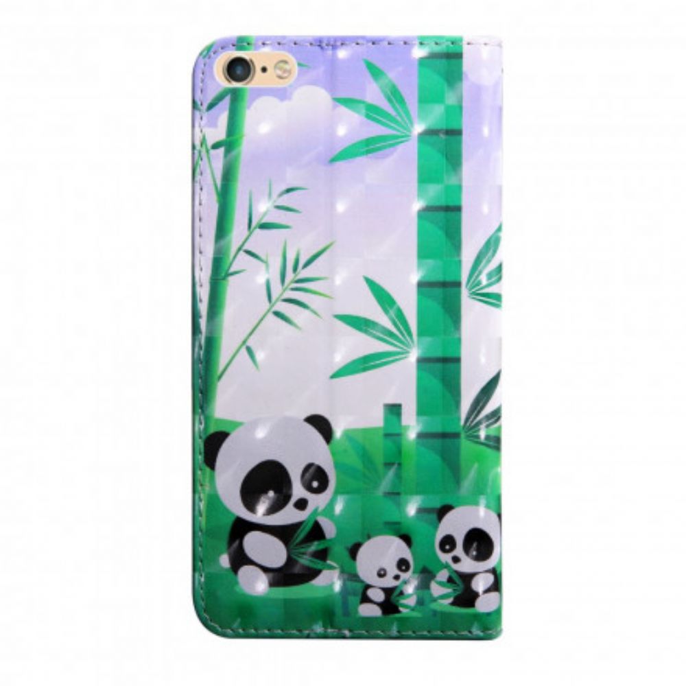 Lederhüllen Für iPhone SE 3 / SE 2 / 8 / 7 Mutter Oktave Und Anne Die Pandas
