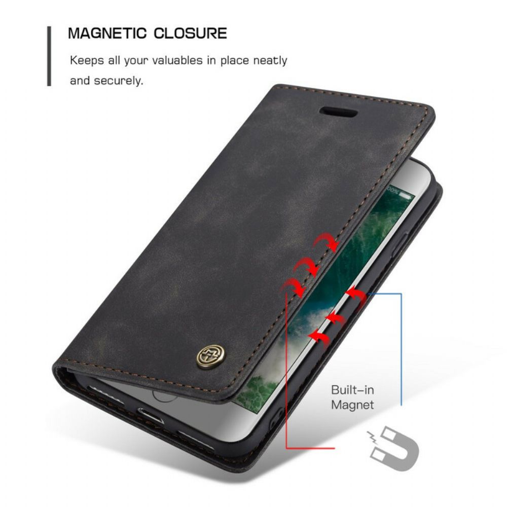 Schutzhülle Für iPhone SE 3 / SE 2 / 8 / 7 Flip Case Caseme Kunstleder
