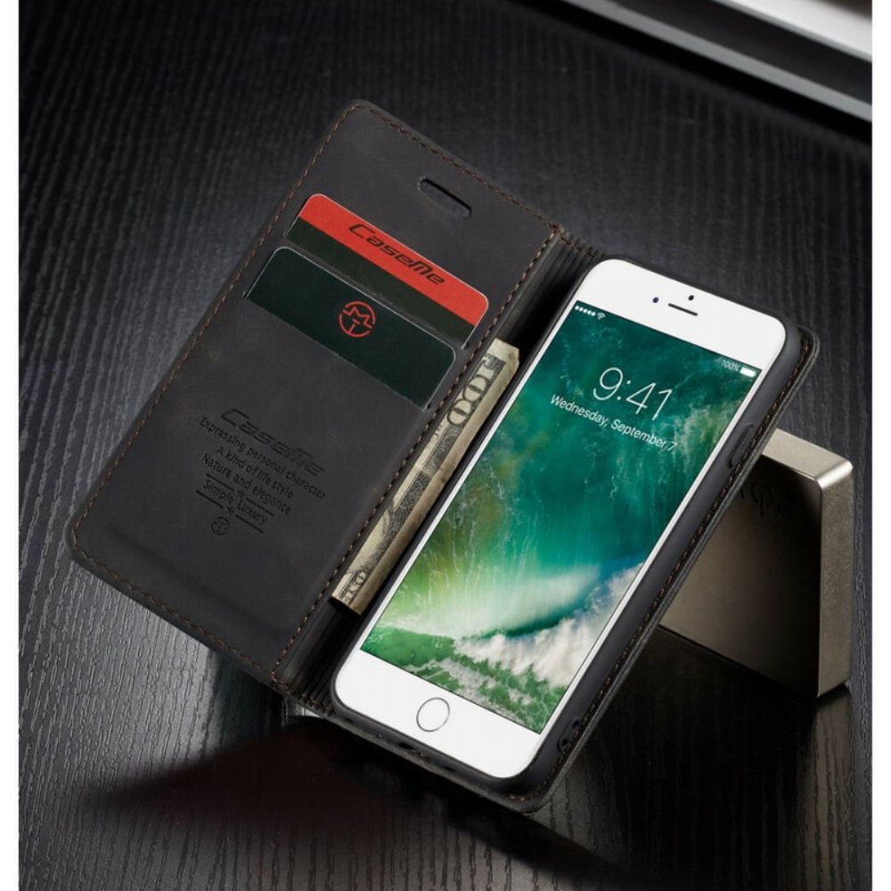 Schutzhülle Für iPhone SE 3 / SE 2 / 8 / 7 Flip Case Caseme Kunstleder