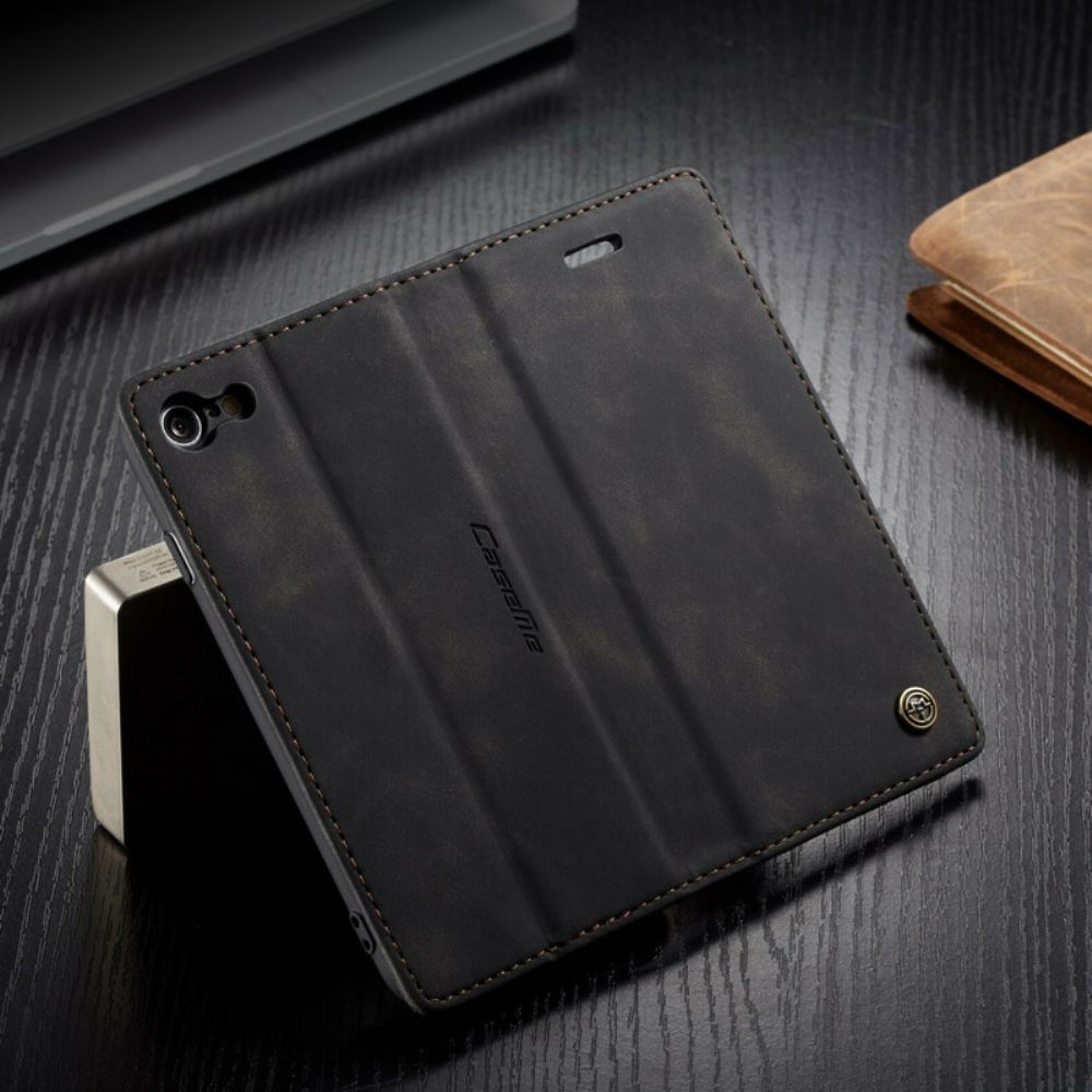 Schutzhülle Für iPhone SE 3 / SE 2 / 8 / 7 Flip Case Caseme Kunstleder
