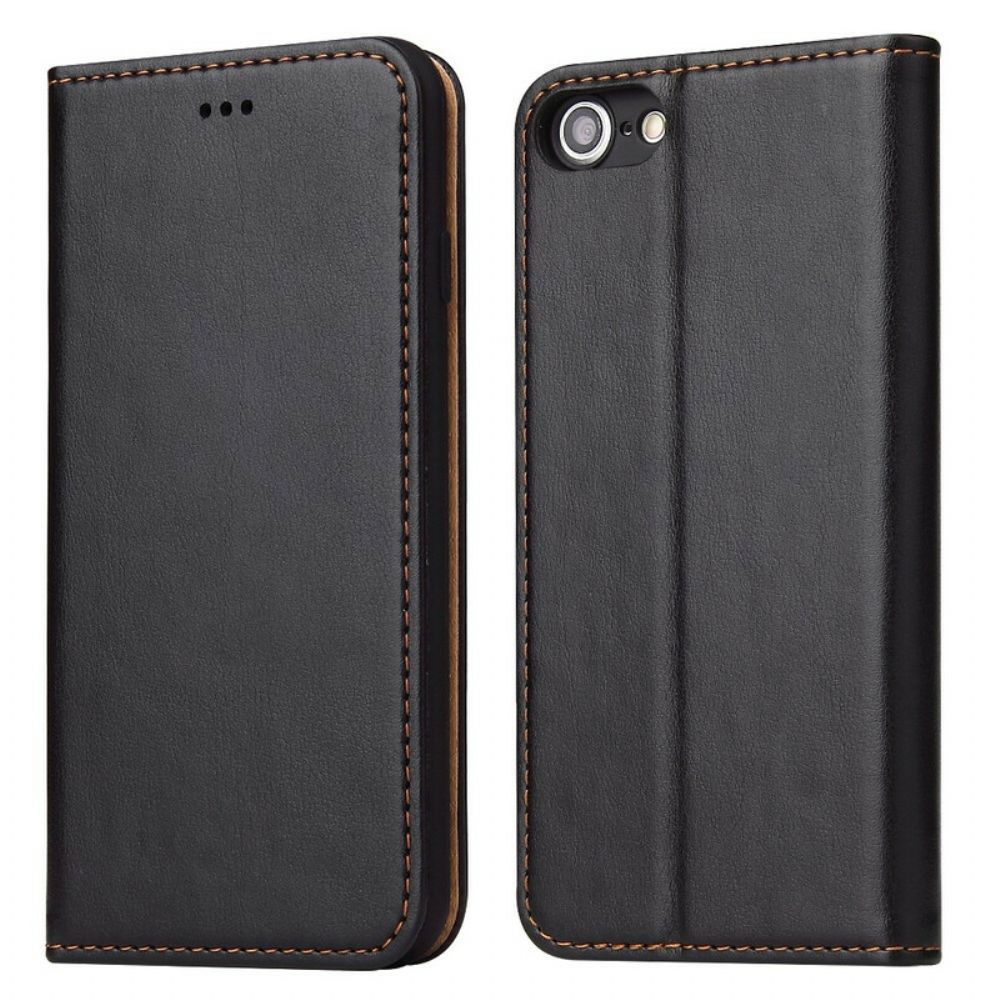 Schutzhülle Für iPhone SE 3 / SE 2 / 8 / 7 Flip Case Style Ledernähte
