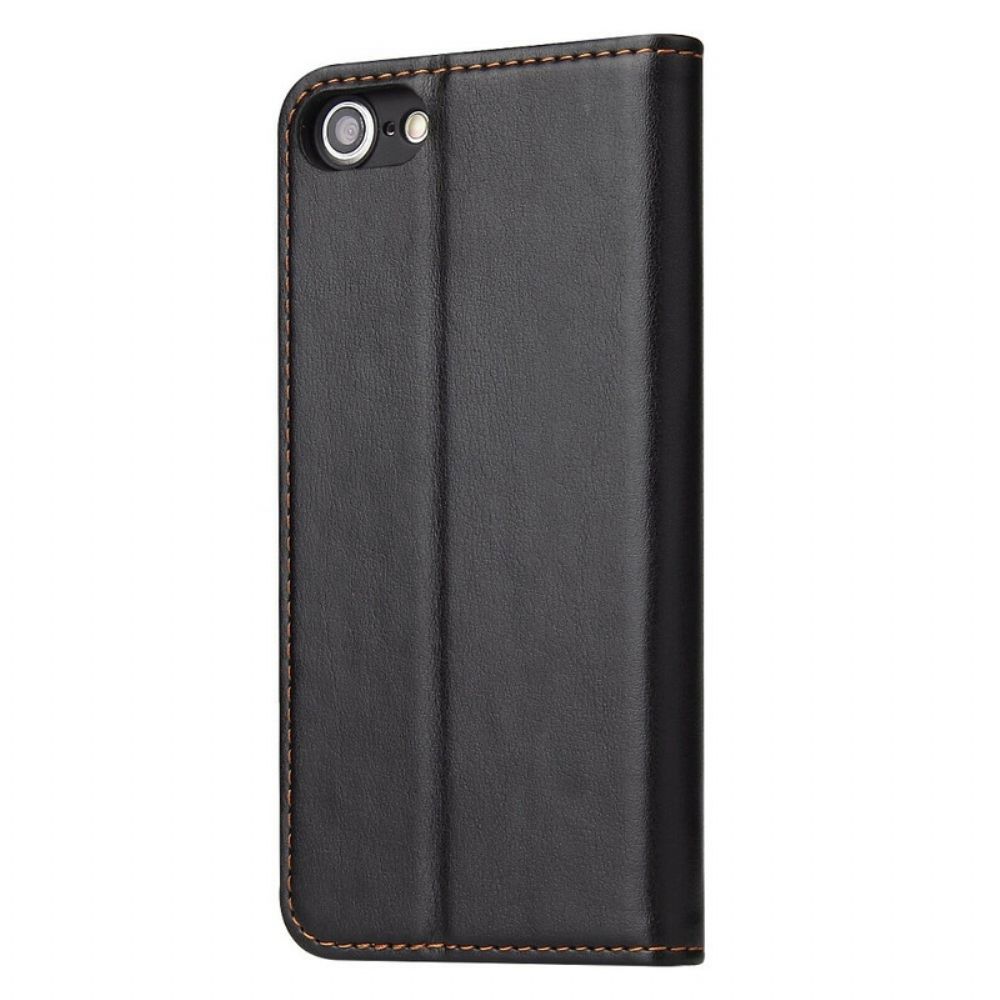 Schutzhülle Für iPhone SE 3 / SE 2 / 8 / 7 Flip Case Style Ledernähte