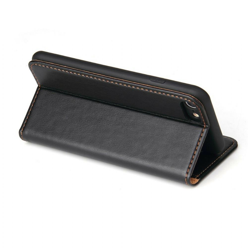 Schutzhülle Für iPhone SE 3 / SE 2 / 8 / 7 Flip Case Style Ledernähte