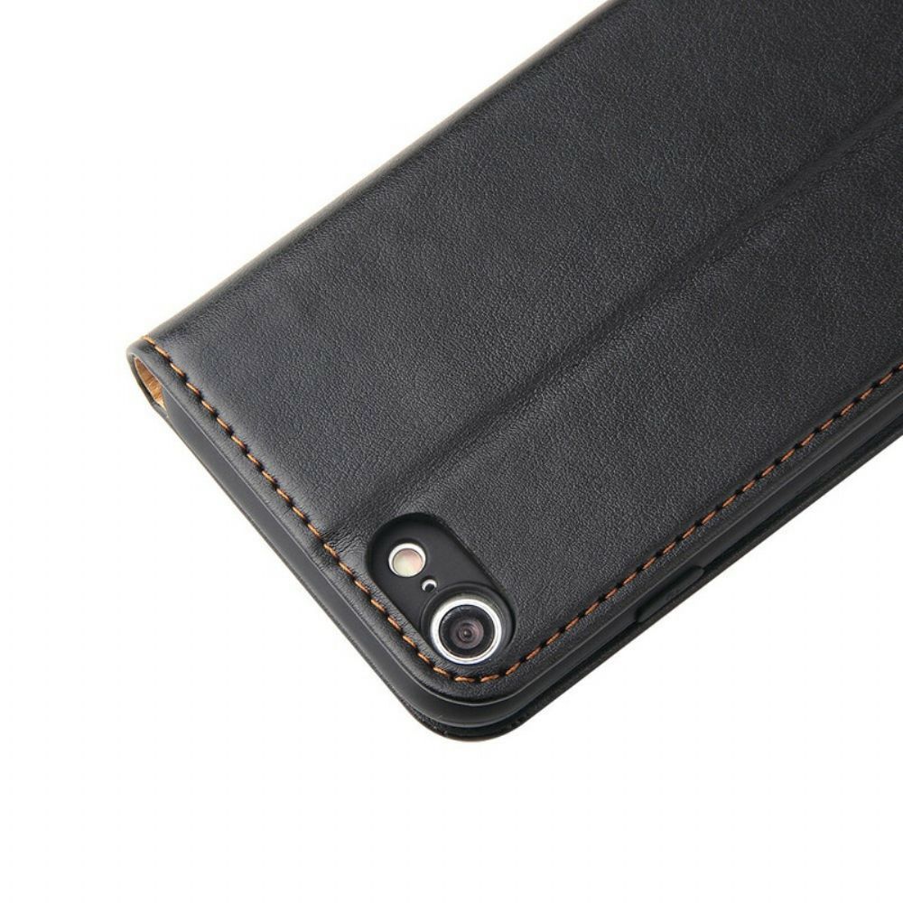 Schutzhülle Für iPhone SE 3 / SE 2 / 8 / 7 Flip Case Style Ledernähte