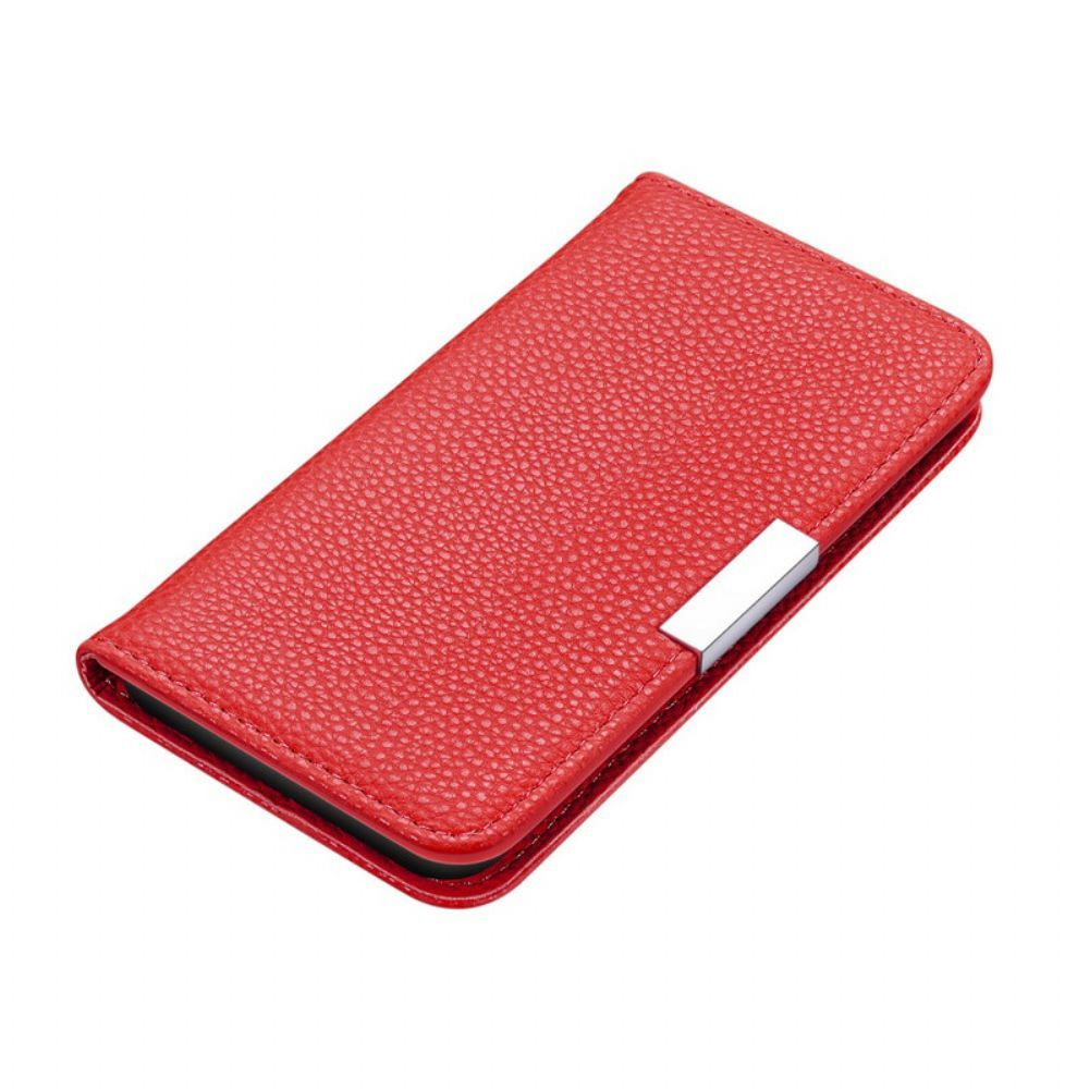 Schutzhülle Für iPhone SE 3 / SE 2 / 8 / 7 Flip Case Ultraschickes Litschi-kunstleder
