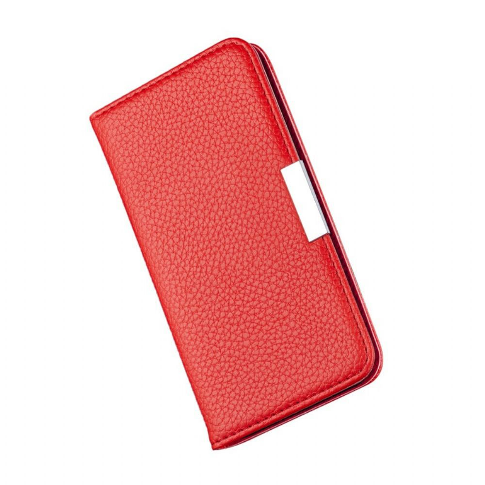 Schutzhülle Für iPhone SE 3 / SE 2 / 8 / 7 Flip Case Ultraschickes Litschi-kunstleder