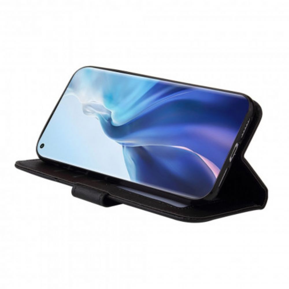 Flip Case Für Xiaomi Mi 11 5G Ausgefallenes Kunstleder Metall Gq.utrobe