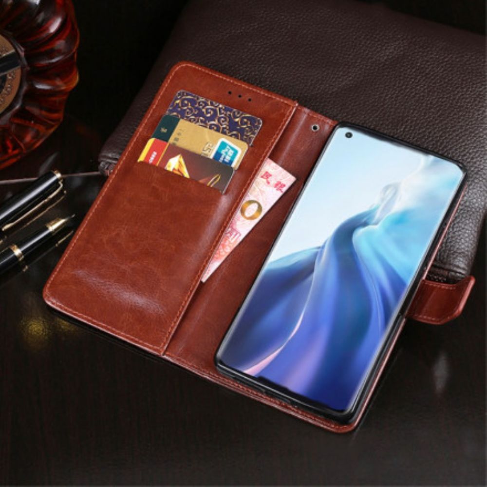 Flip Case Für Xiaomi Mi 11 5G Kunstleder Idewei