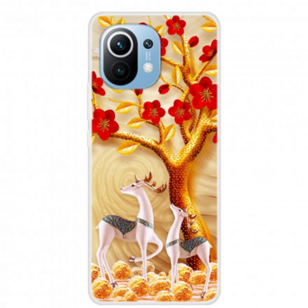 Hülle Für Xiaomi Mi 11 5G Goldener Baum