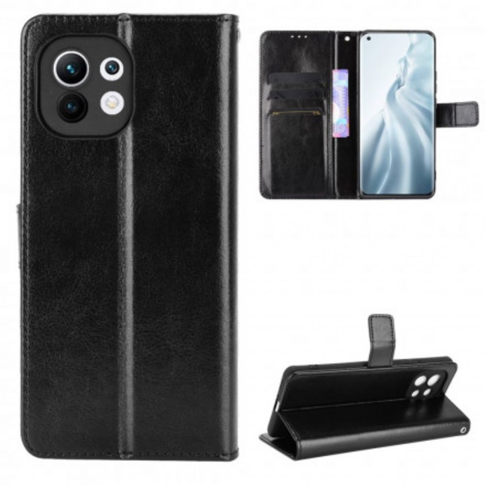 Lederhüllen Für Xiaomi Mi 11 5G Auffälliges Kunstleder