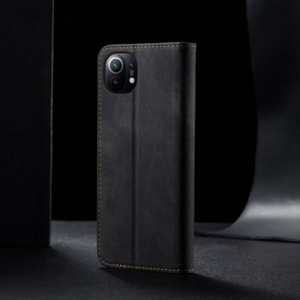 Schutzhülle Für Xiaomi Mi 11 5G Flip Case Jeansstoff