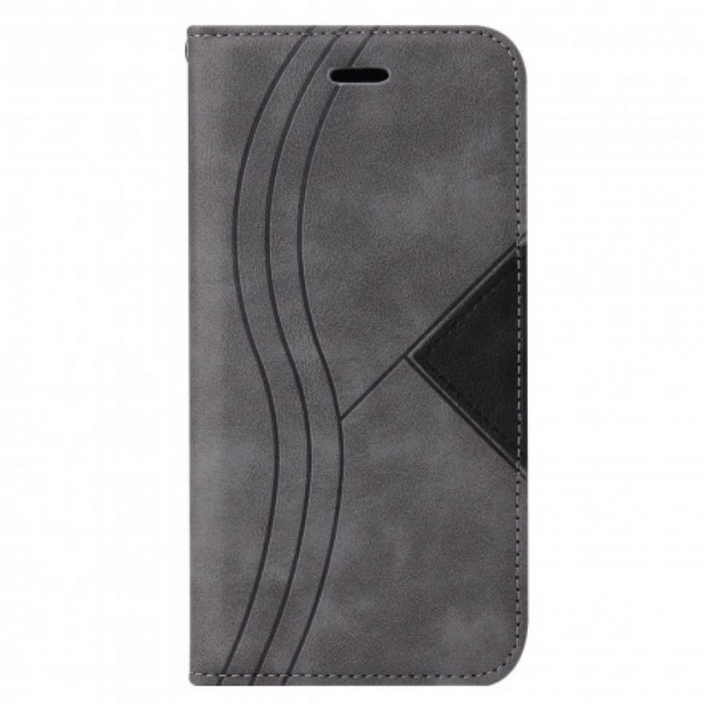 Schutzhülle Für Xiaomi Mi 11 5G Flip Case Wellenleder-stil