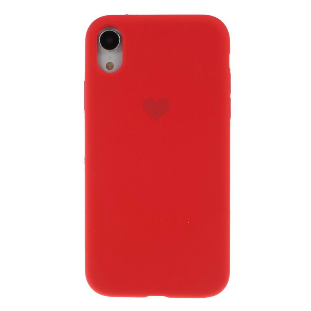 Handyhülle Für iPhone XR Silikonherz