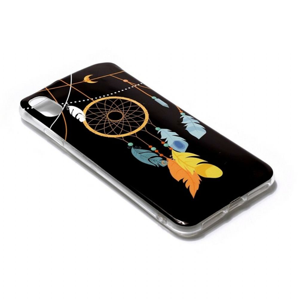 Hülle Für iPhone XR Einzigartiger Fluoreszierender Traumfänger