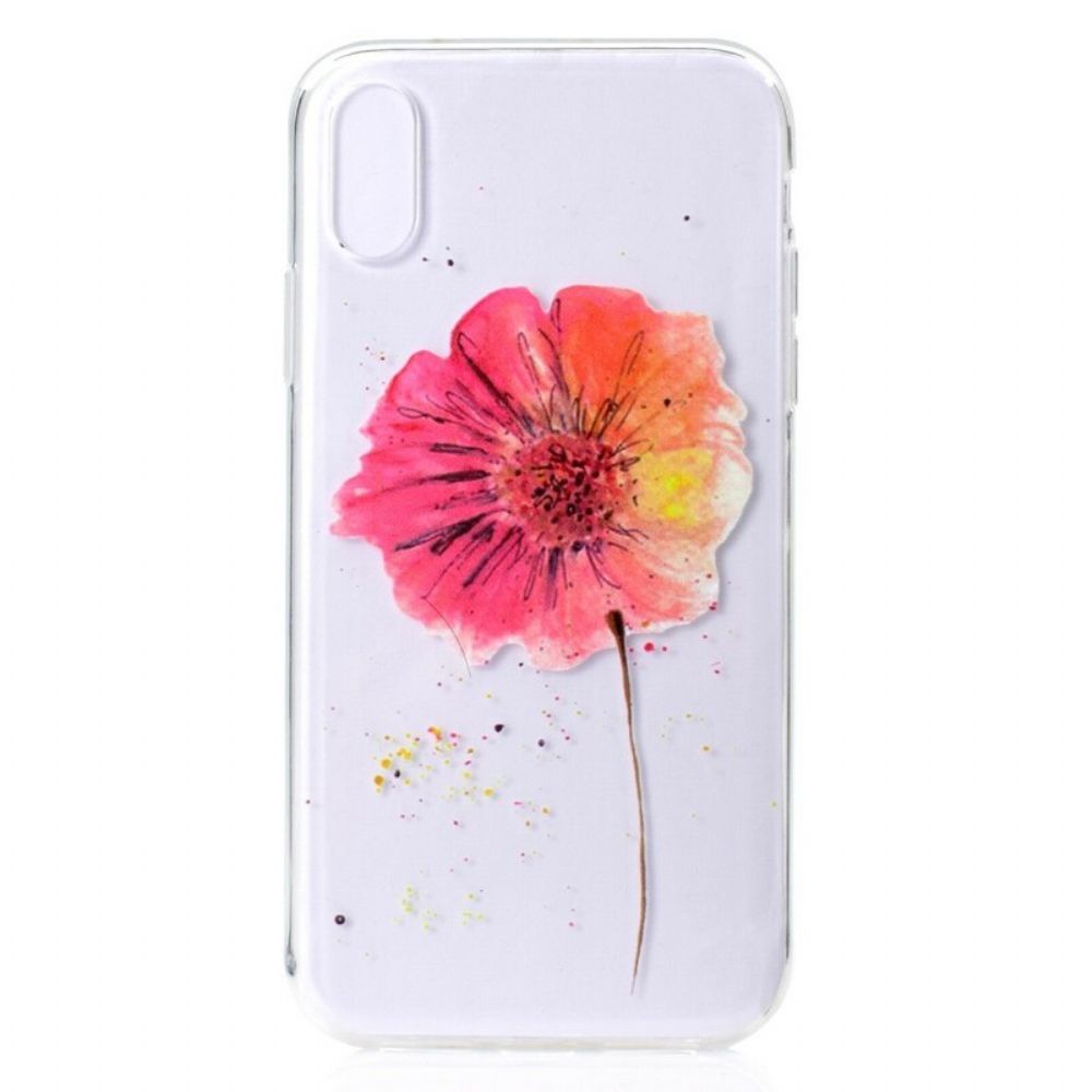 Hülle Für iPhone XR Nahtloses Aquarell-blumenmuster
