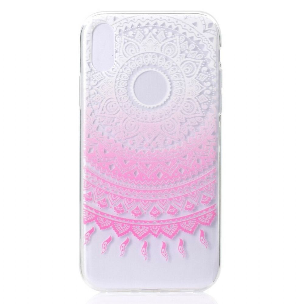 Hülle Für iPhone XR Transparent Farbiges Mandala