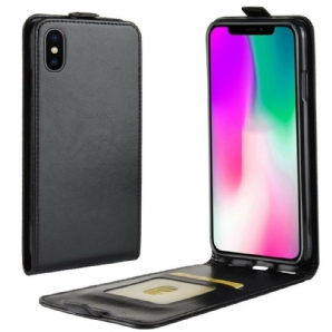 Lederhüllen Für iPhone XR Flip Case Retro-faltung