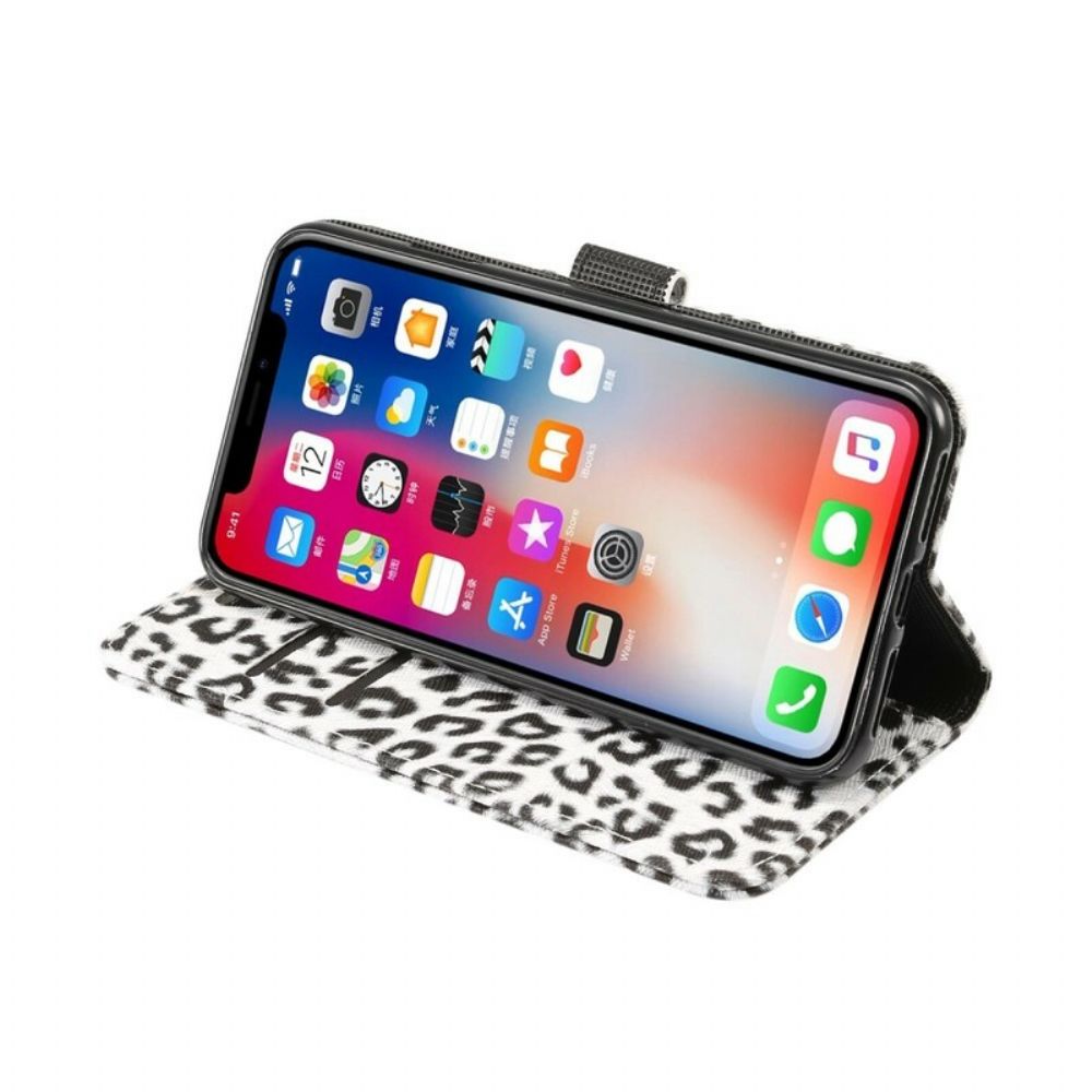 Lederhüllen Für iPhone XR Leopard