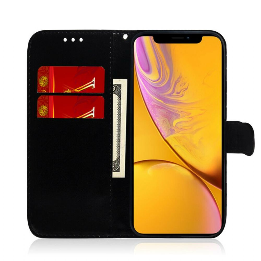 Lederhüllen Für iPhone XR Spiegelabdeckung Aus Kunstleder