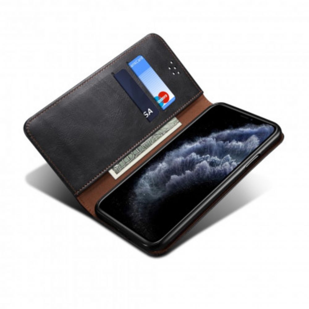 Schutzhülle Für iPhone XR Flip Case Gewachstes Kunstleder