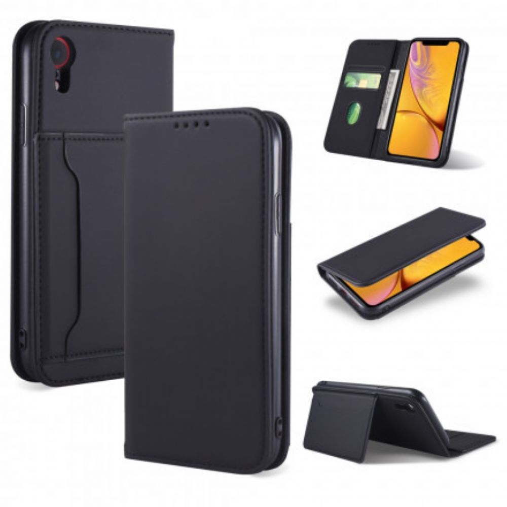 Schutzhülle Für iPhone XR Flip Case Stützkartenhalter