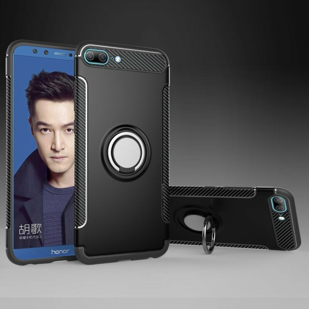 Handyhülle Für Honor 9 Lite Kohlefaser-magnetring