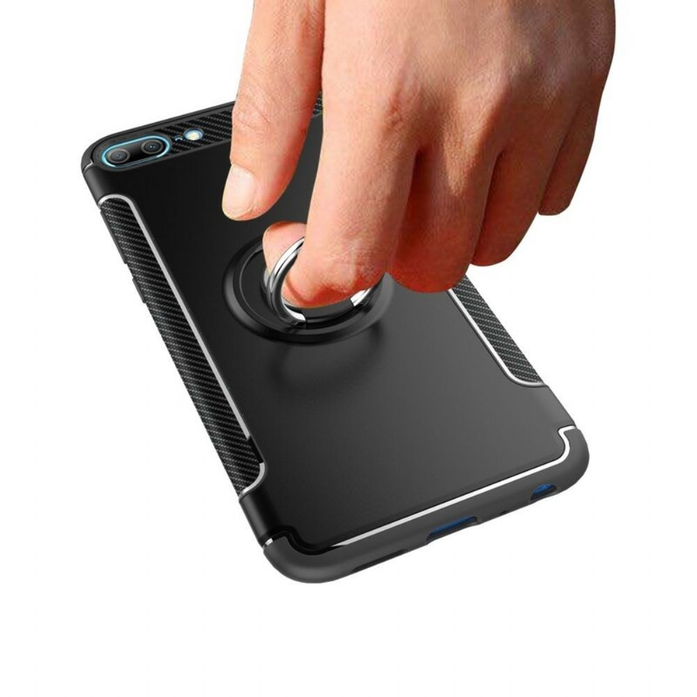 Handyhülle Für Honor 9 Lite Kohlefaser-magnetring
