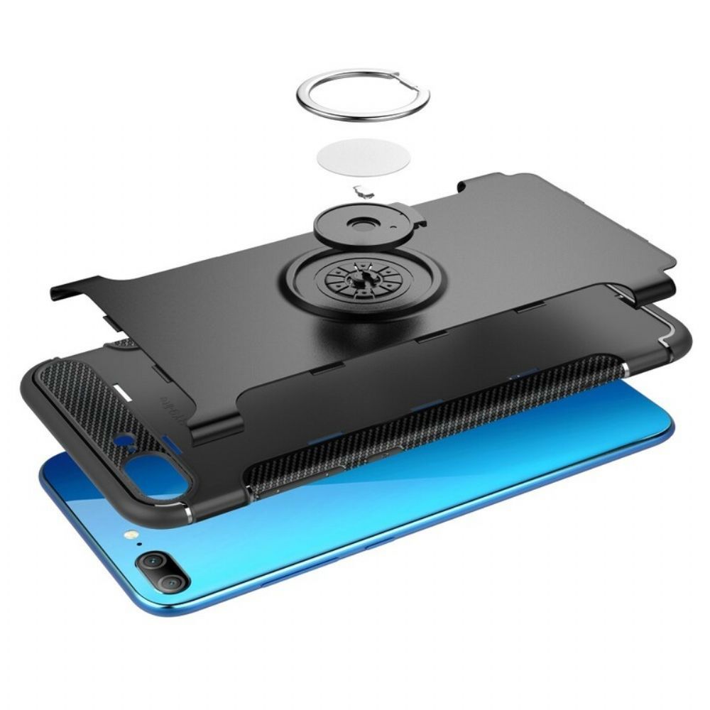 Handyhülle Für Honor 9 Lite Kohlefaser-magnetring