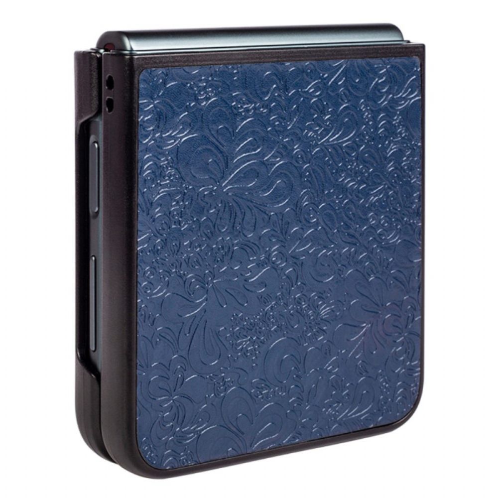 Handyhülle Für Samsung Galaxy Z Flip 4 Flip Case Barock Lederoptik