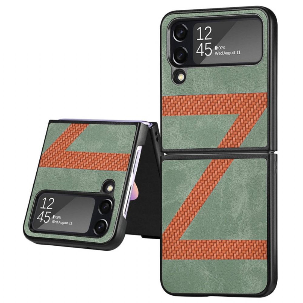Handyhülle Für Samsung Galaxy Z Flip 4 Flip Case Z Design Lederoptik