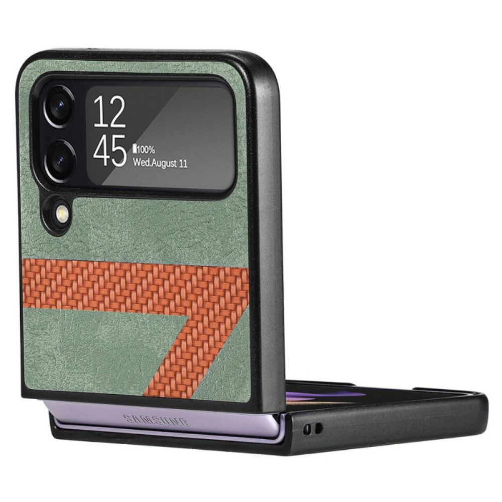 Handyhülle Für Samsung Galaxy Z Flip 4 Flip Case Z Design Lederoptik