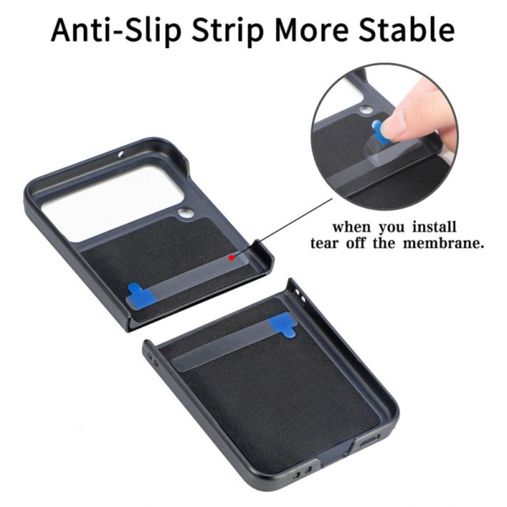 Handyhülle Für Samsung Galaxy Z Flip 4 Flip Case Z Design Lederoptik