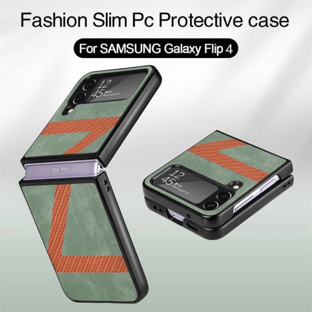 Handyhülle Für Samsung Galaxy Z Flip 4 Flip Case Z Design Lederoptik
