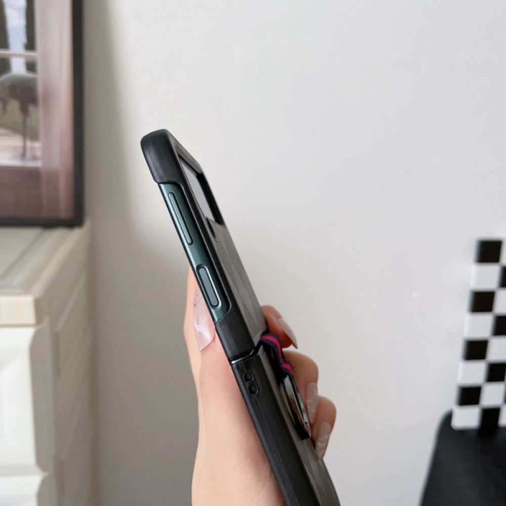 Handyhülle Für Samsung Galaxy Z Flip 4 Flip Case Geflochten Mit Ring