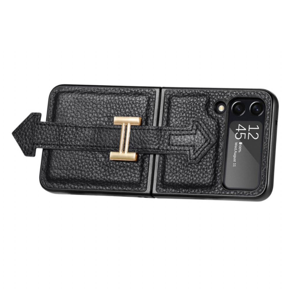 Handyhülle Für Samsung Galaxy Z Flip 4 Flip Case Leder Und Anhänger
