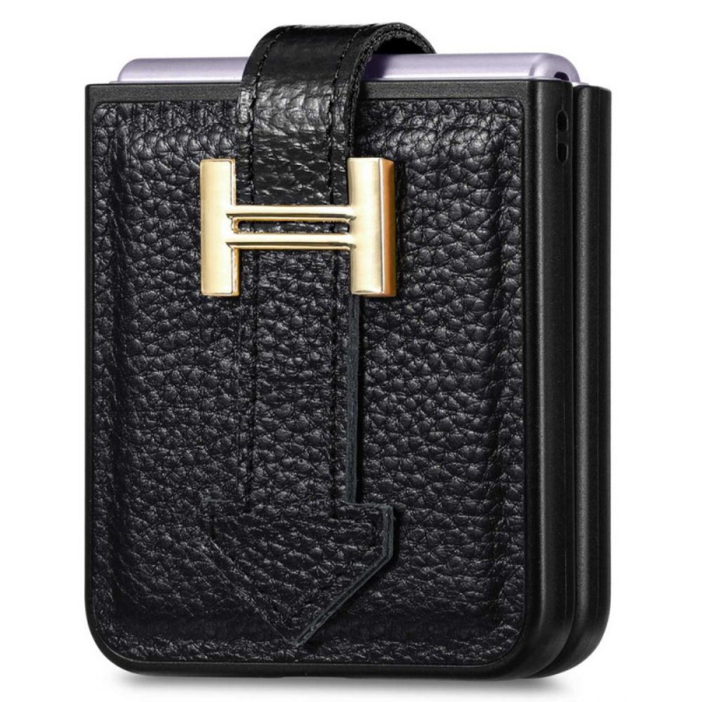 Handyhülle Für Samsung Galaxy Z Flip 4 Flip Case Leder Und Anhänger