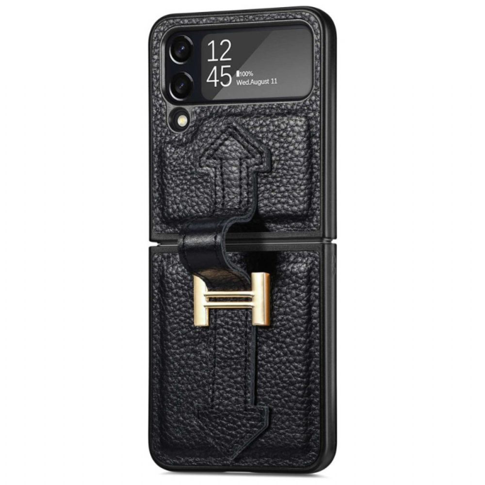 Handyhülle Für Samsung Galaxy Z Flip 4 Flip Case Leder Und Anhänger