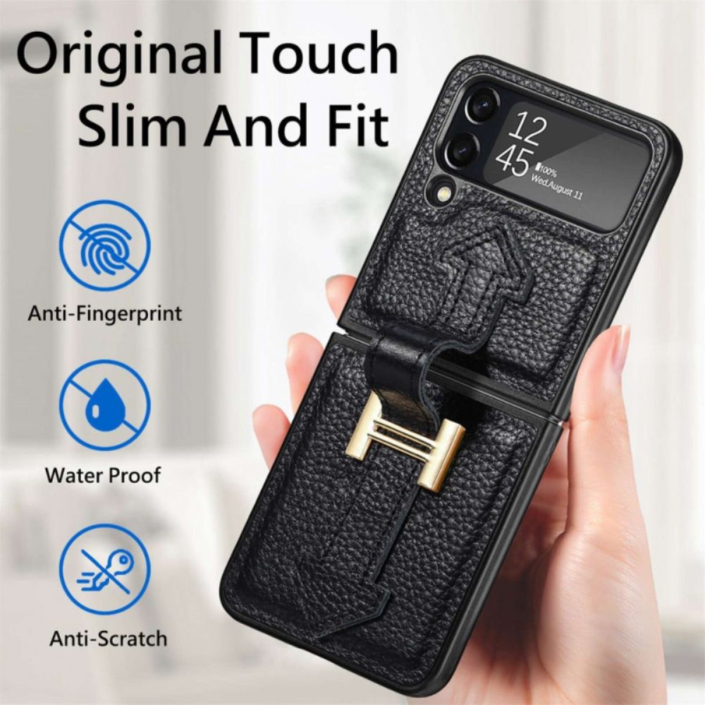 Handyhülle Für Samsung Galaxy Z Flip 4 Flip Case Leder Und Anhänger